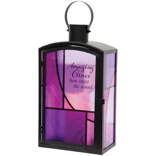 Amazing Grace Metal Lantern