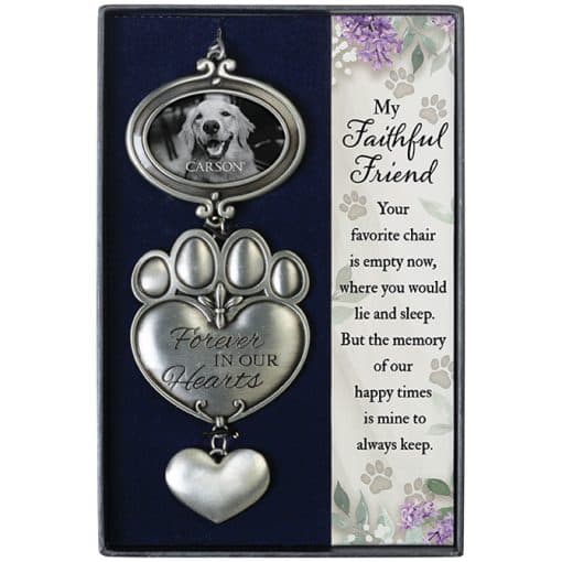 Faithful Friend Paw Print Gift Boxed Chime