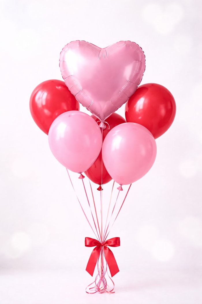 Happy Valentines Day Balloon Bouquet