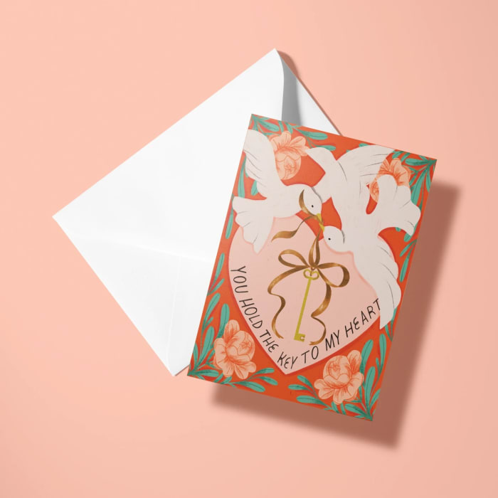 Key To My Heart Card