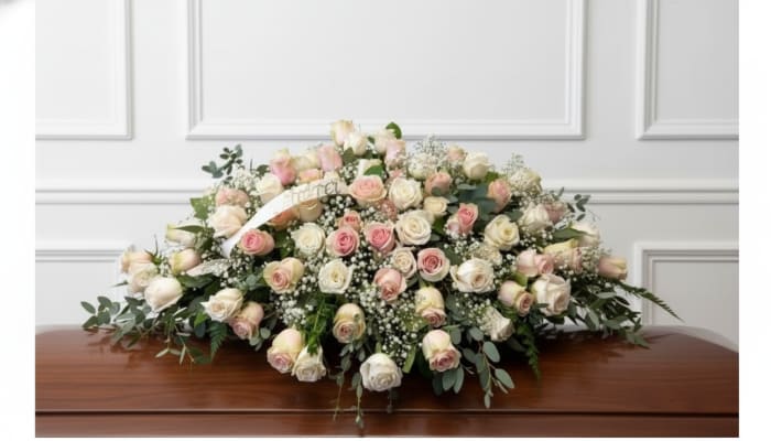 Royal Remembrance Casket Spray