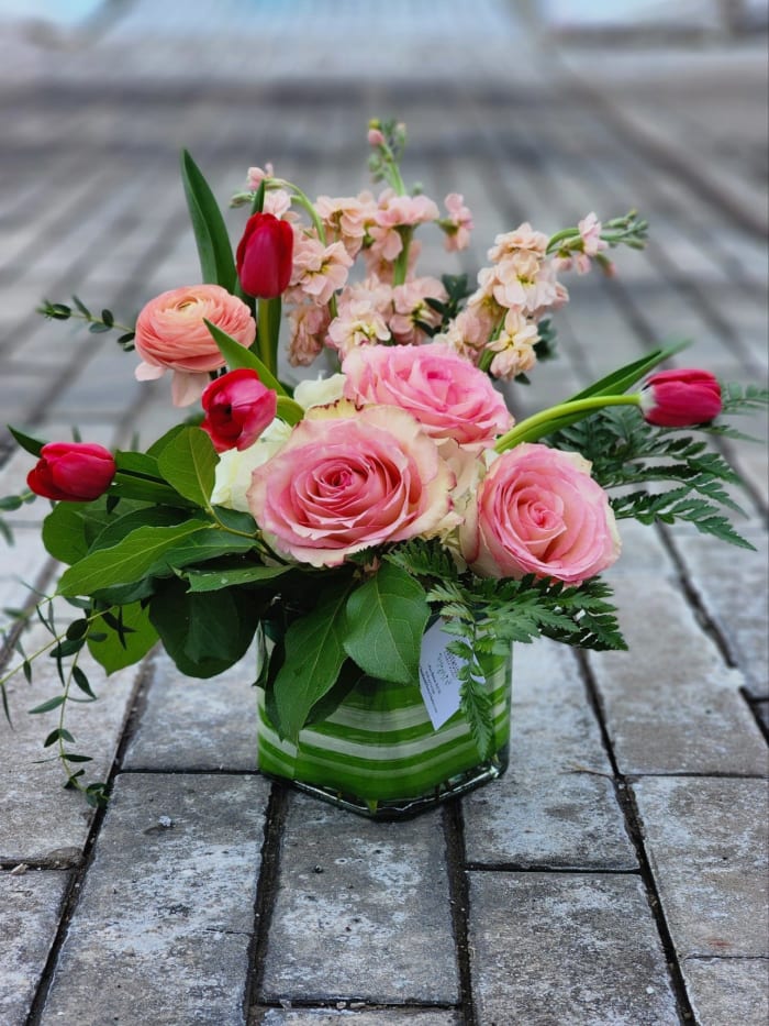 Valentine Colors Lavish Signature Arrangement