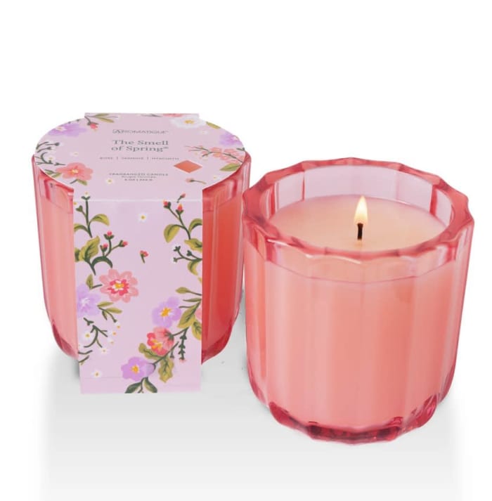 The Smell of Spring - Ribbed Glass Candle