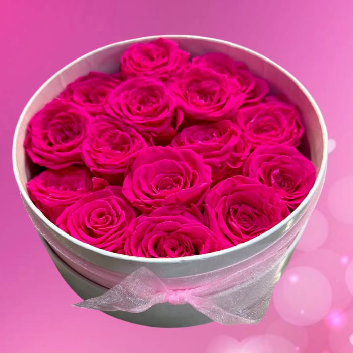 Hot Pink Freeze Dried Roses