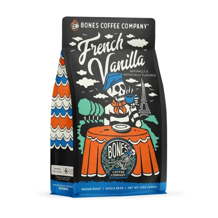 French Vanilla Bones Bean Coffee