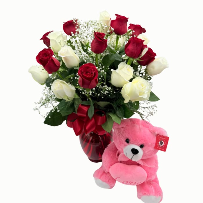 Sweetheart Rose & Bear Bundle