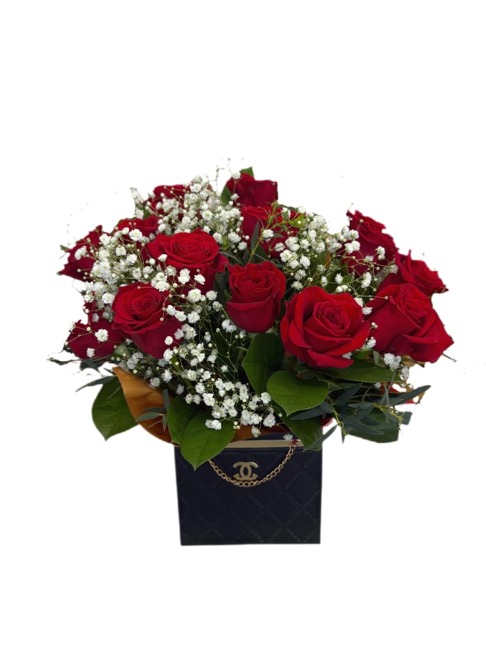Red Roses in Chanel
