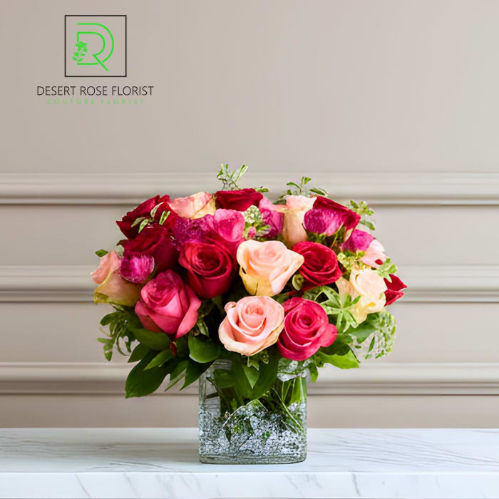 Love Medley Bouquet with Red Roses