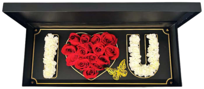 I Love You - Luxury Rose Box Arrangement VM-5042