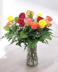One Dozen Roses - Mixed Colors