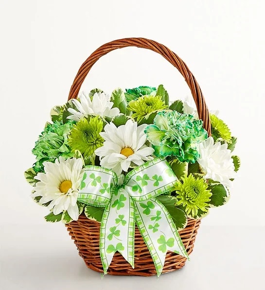 St. Patrick’s Day Flower Basket