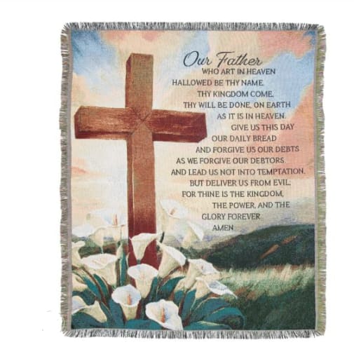 Our Father Woven Tapestry Throw