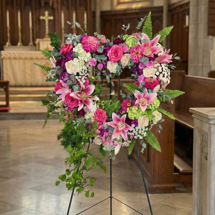 Vibrant Grace Sympathy Wreath