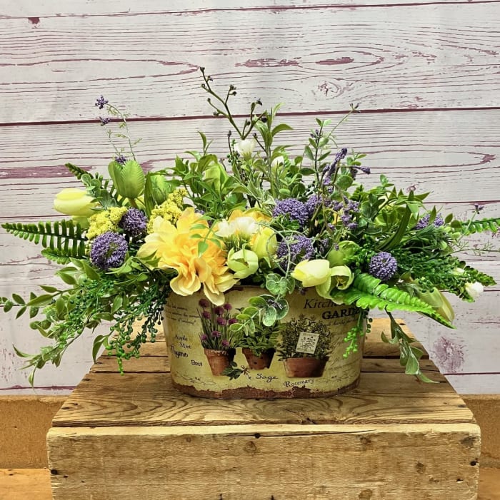 Sage & Sunbeams (Artificial) Floral Arrangement