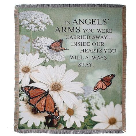 Angels Arms Woven Tapestry Throw