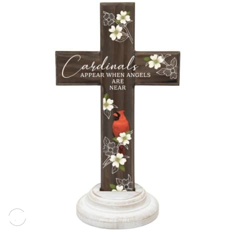 Cardinals Appear Wood Cross