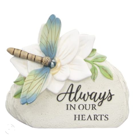 In Our Hearts Dragonfly Memorial Stone