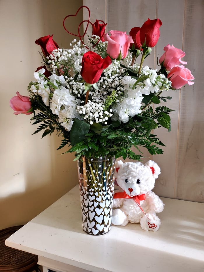 "Forever Yours” -  Rose & Teddy Keepsake