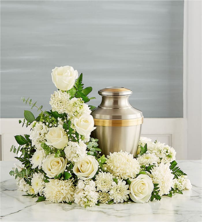 Peaceful Remembrance -Urn Floral Wrap