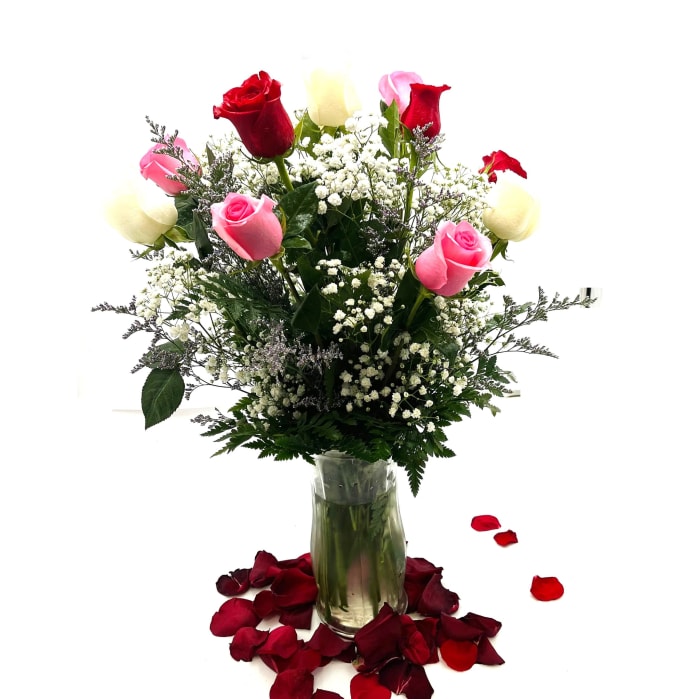 Multi-Color Dozen Roses