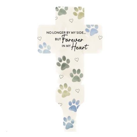 No Longer by my Side Cross Garden Stake