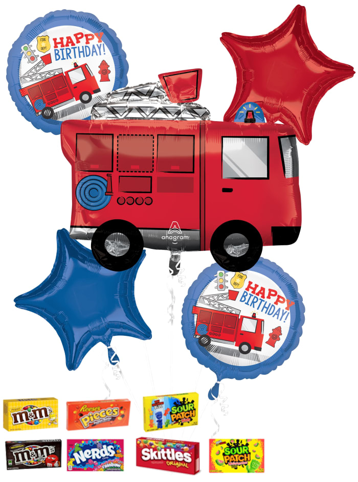 Firetruck Balloon Bouquet