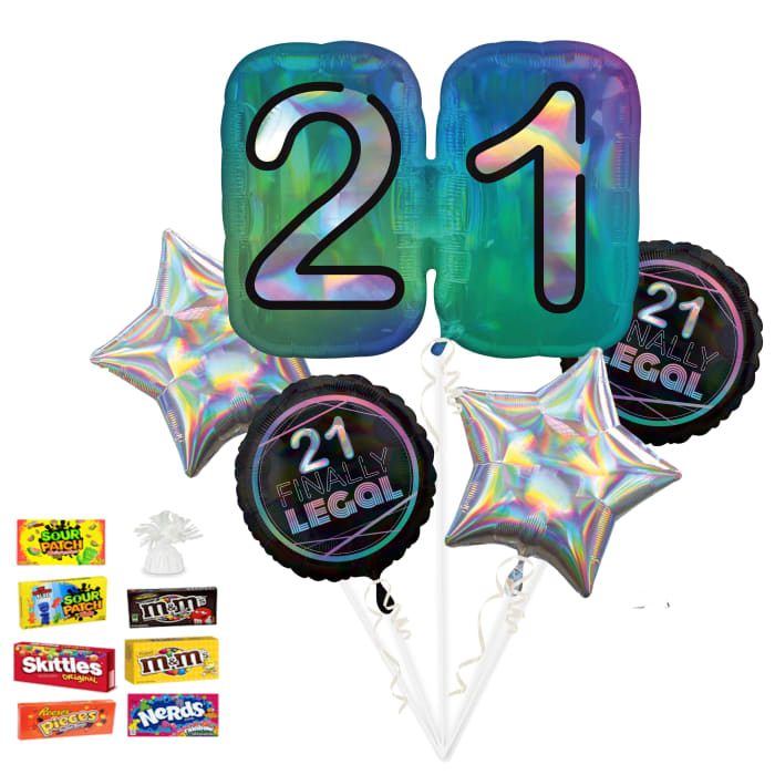 Finally 21 Balloon Bouquet