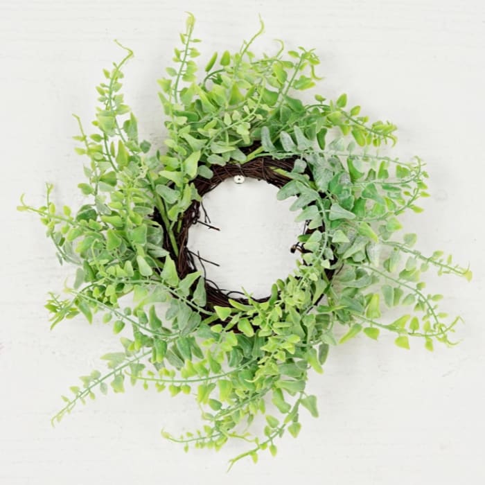 Green Fern Twig Wreath
