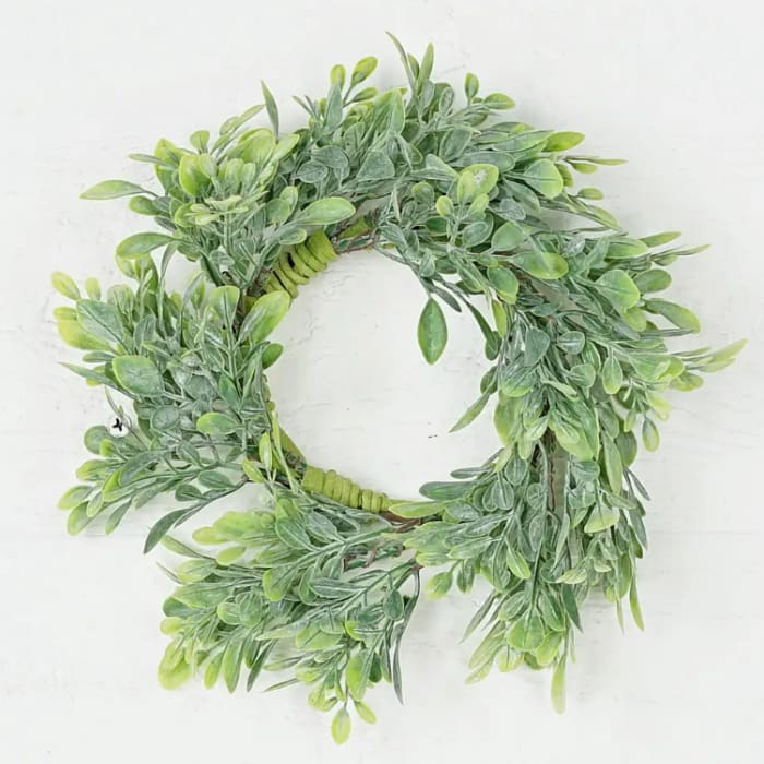 Ring-Flocked Boxwood Leaves