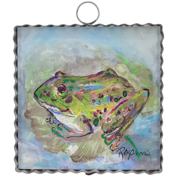Mini Green Frog Print