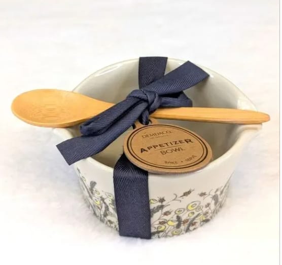 Demdaco Appetizer Bowl with Spoon