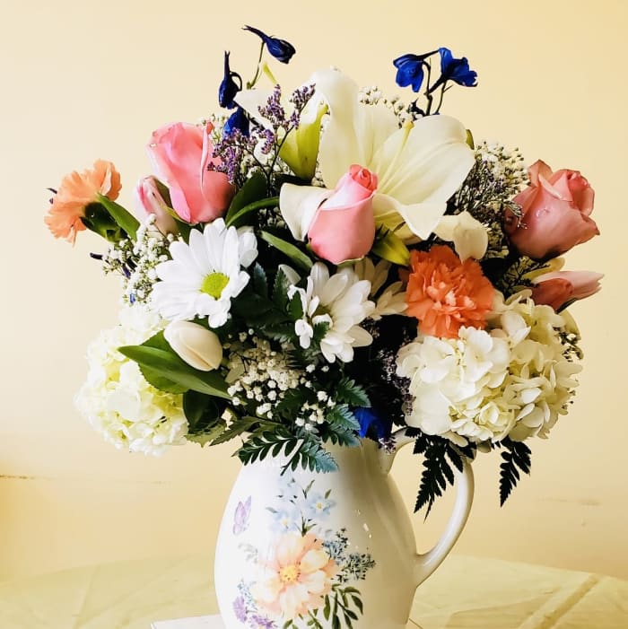 Garden Grace Pitcher Bouquet