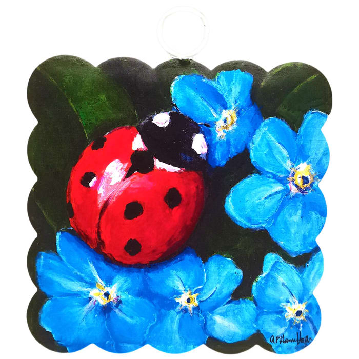 Mini Scallop Ladybug Print