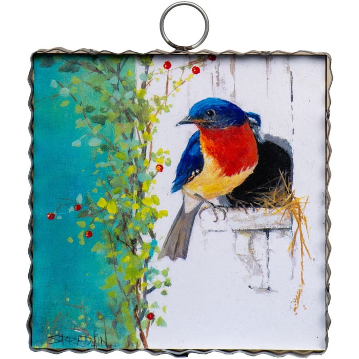 Mini Bluebird House Print