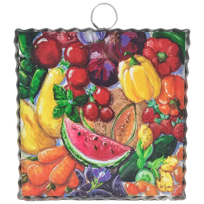 Mini Fruit & Veggie Tray Print
