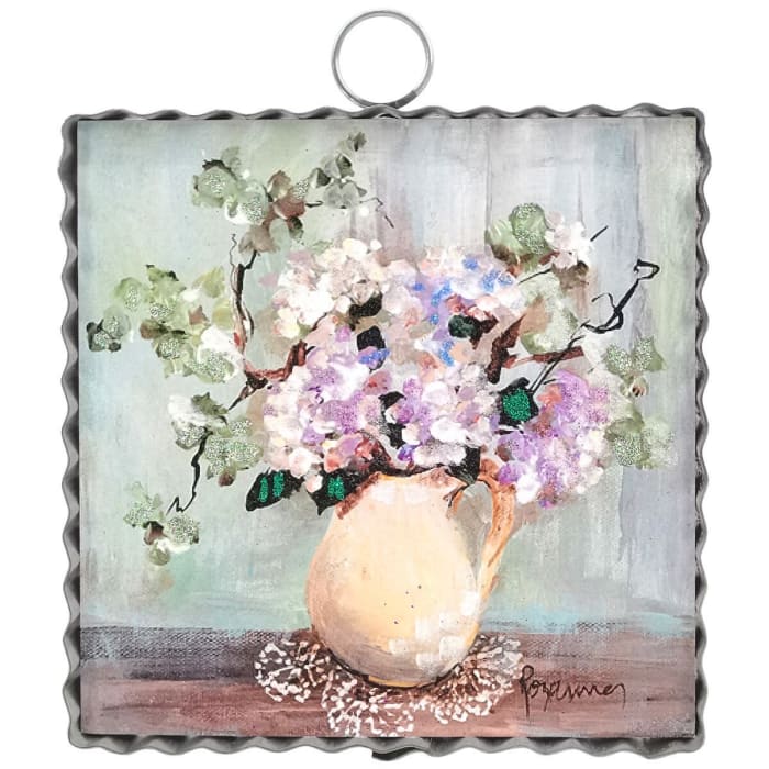 Mini Jug of Hydrangeas Print