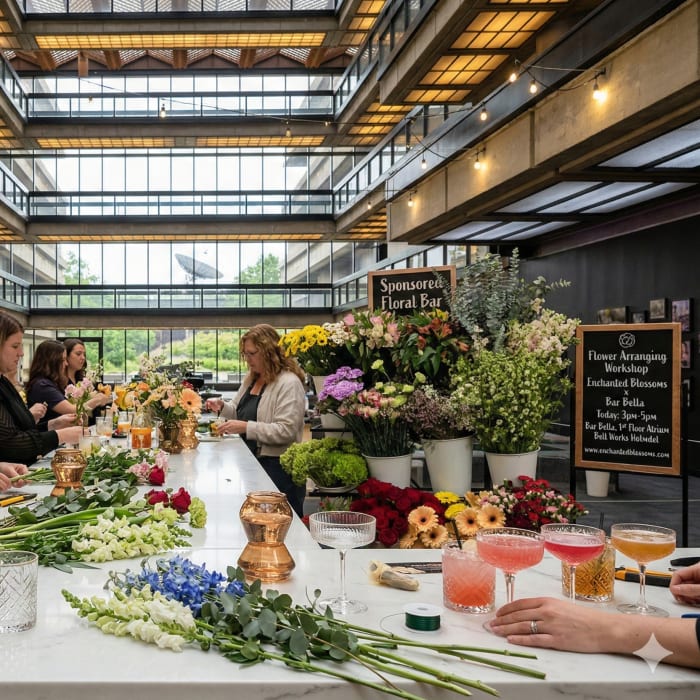 April Flower Arranging Workshopat Bar Bella