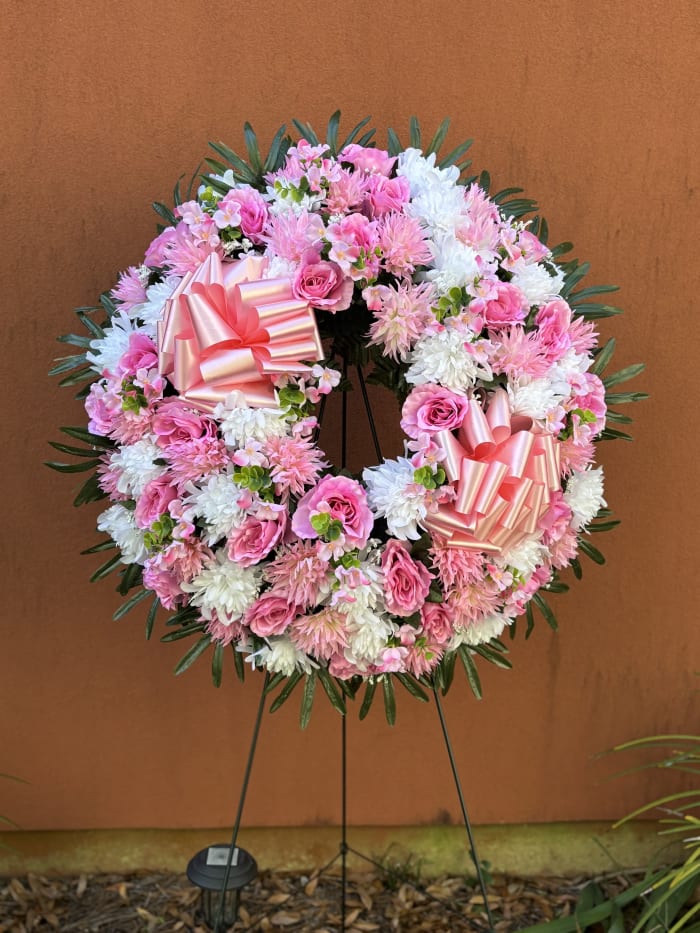 Pink Silk wreath