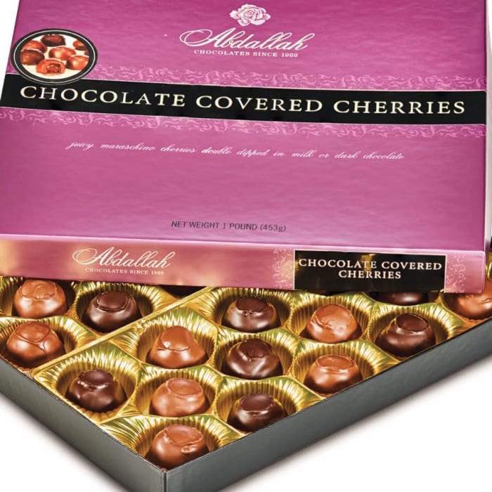 Abdallah Chocolates Cover Cherries 1 lb