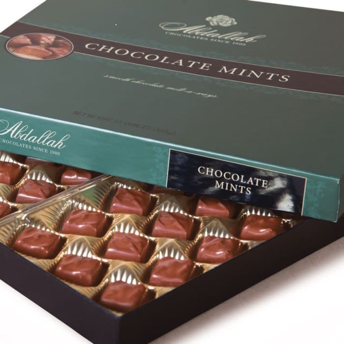 Abdallah Chocolate Mints 1 lb - 42 Pieces