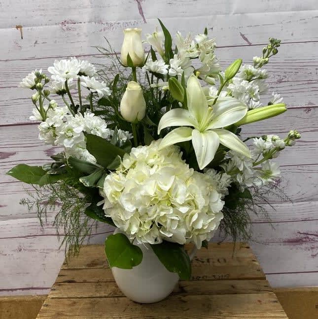 Shining Spirit Arrangement in Pitcher