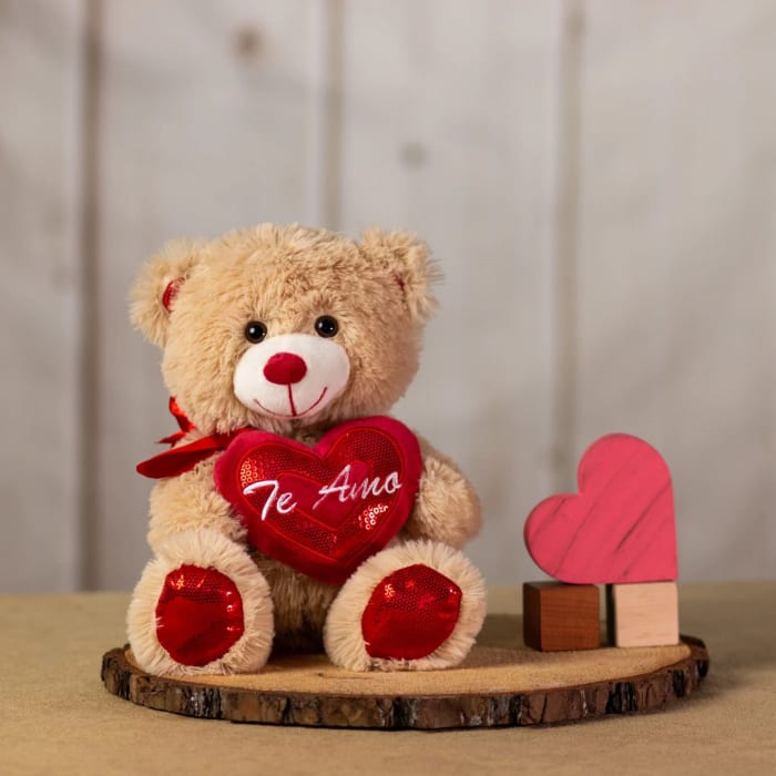 12" Te Amo Beige Bear
