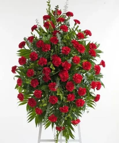 Crimson Remembrance Standing Spray