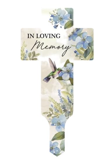 "Loving Memory" Cross Garden Stake