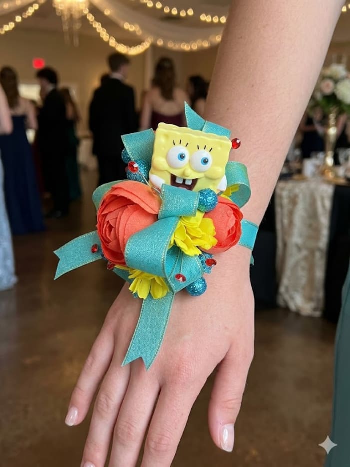 Sponge Bob Wrist Corsage