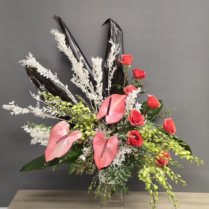 Tropical Anthurium Sunset