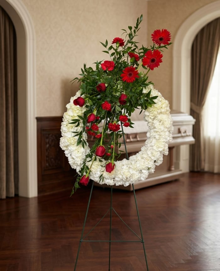 Loving Memories Standing Easel Wreath