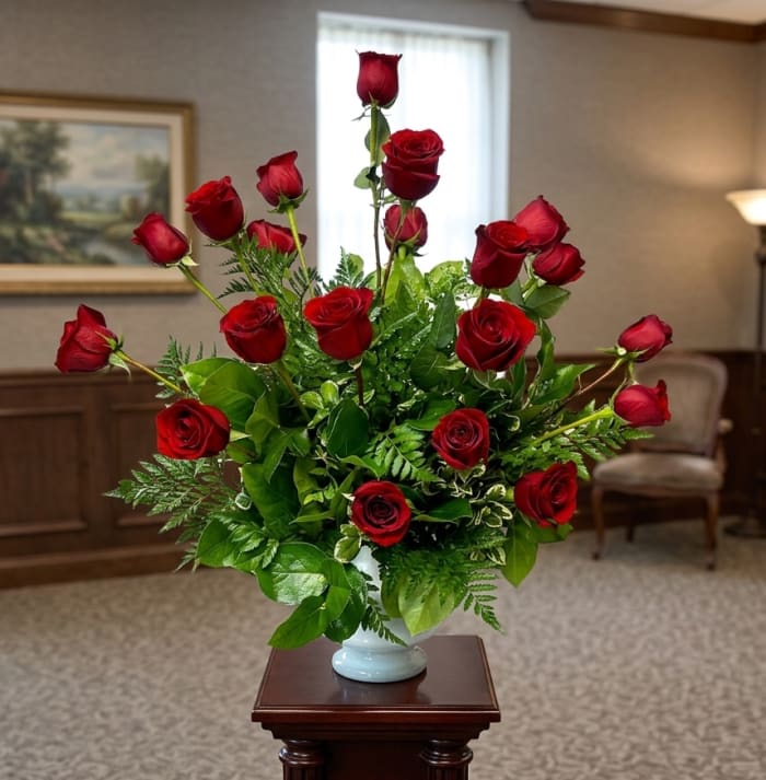 Red Rose Traditional Arrangement