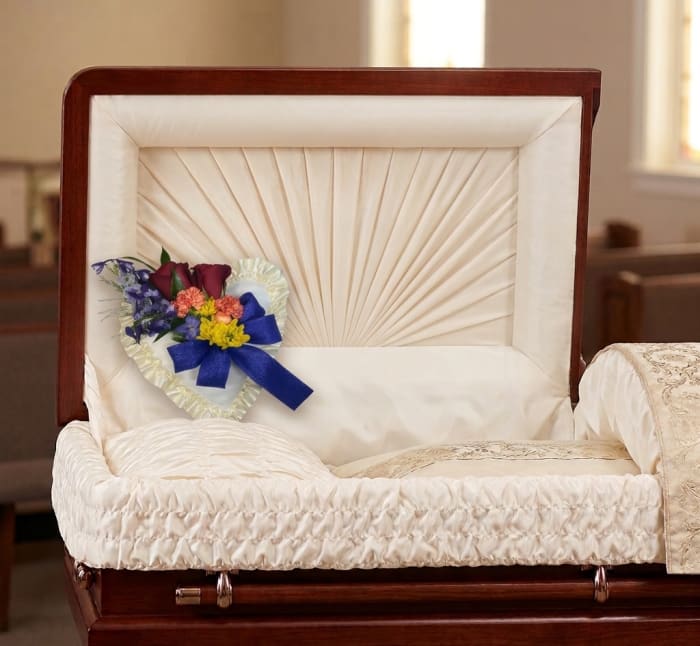 Wildflower Heart Casket Pillow