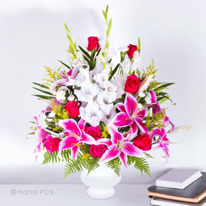 Precious  Pink Funeral Arrangement